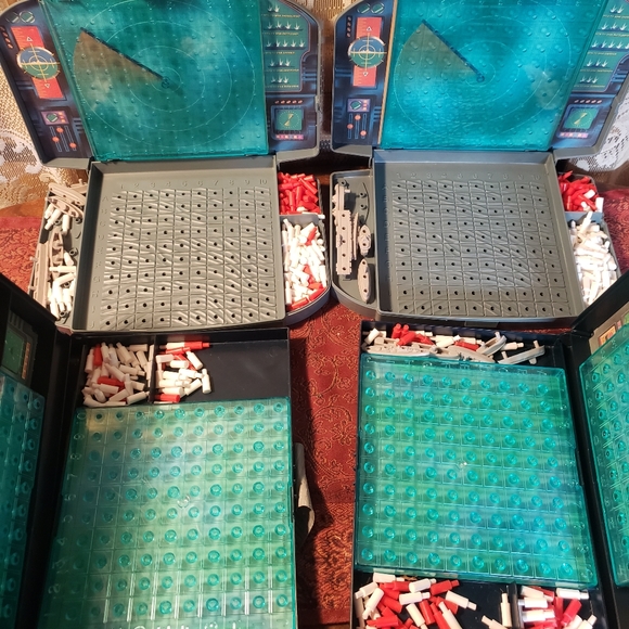 Other - Set of 4 well loved Battleship Games-BX16